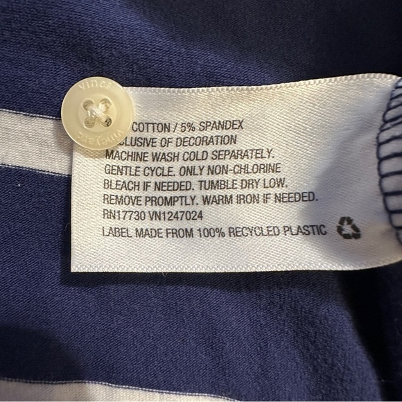 Vineyard Vines for Target Preppy Blue and White Striped Polo Shirt size XL - Picture 7 of 11